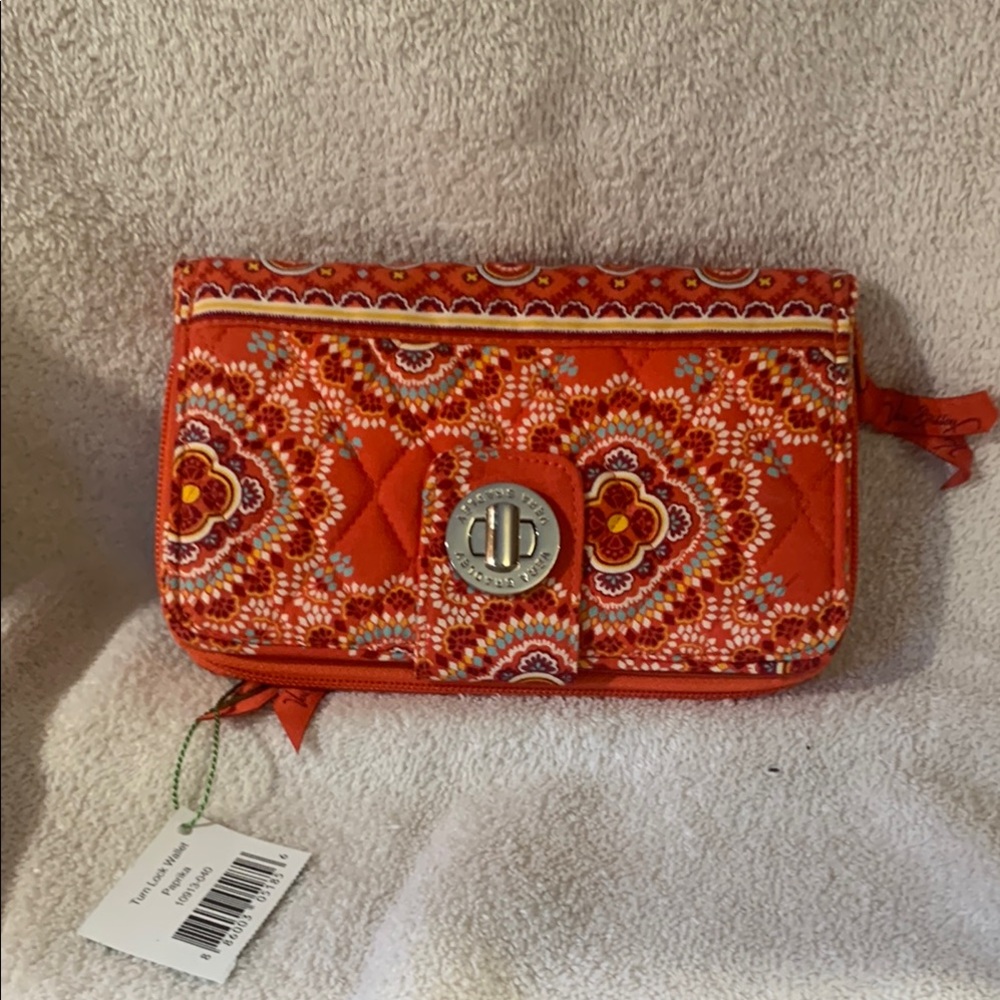 Vera Bradley Orange Floral Wallet